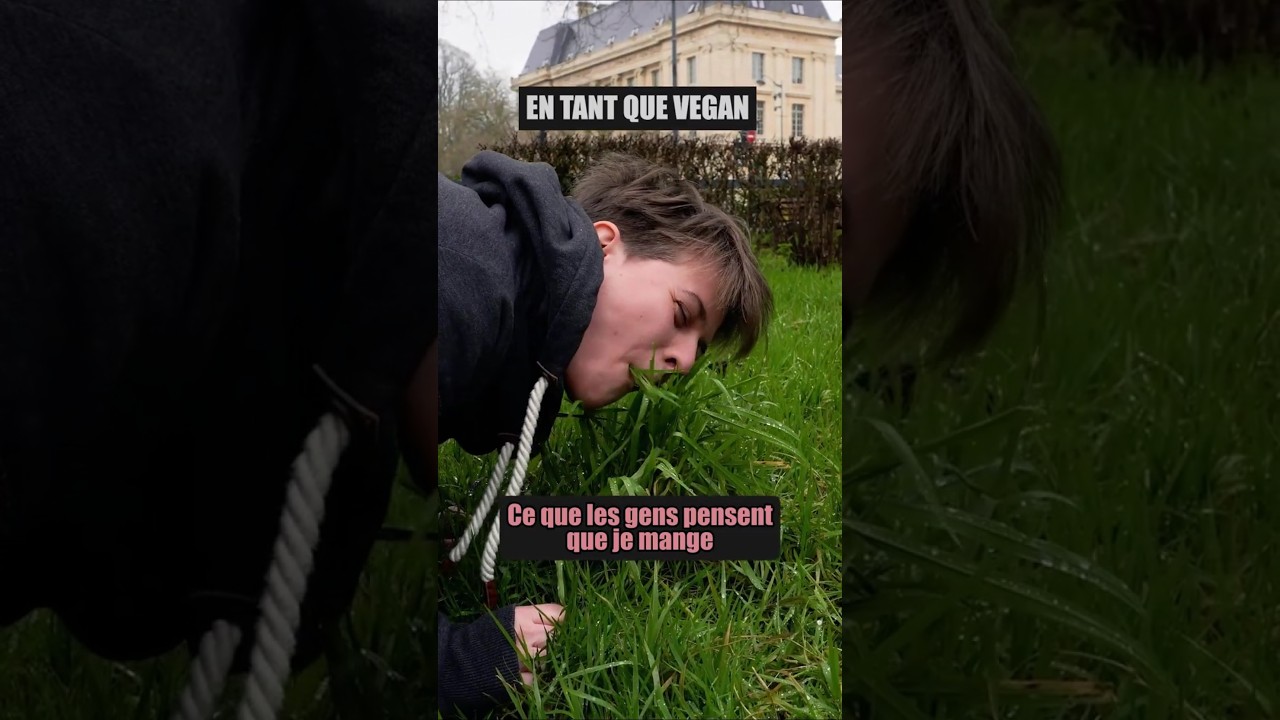 Ce que mangent VRAIMENT les vegans 🌿 ?! #shorts