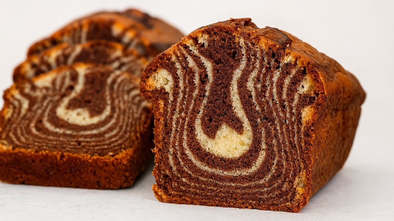 🍰 RECETTE DU CAKE MARBRÉ ULTRA MOELLEUX – FACILE ET SANS RATÉ