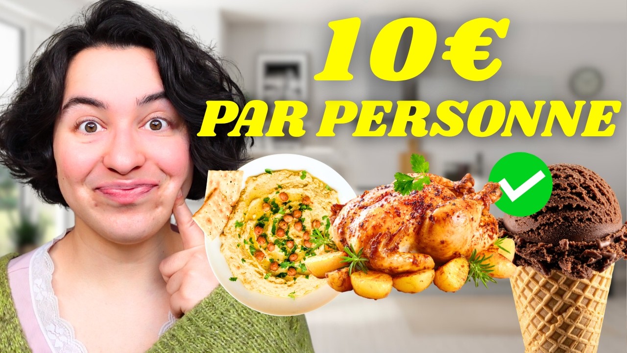 Recevoir 4 personnes avec 40€ : entrée, plat + dessert I Vegan & Petit Budget