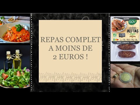 Repas économique à moins de 2 euros // IDÉES DE MENU VEGAN PETIT BUDGET