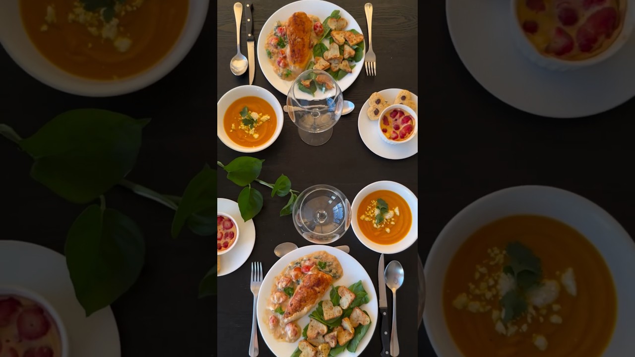 Menu complet SAINT VALENTIN 💖 (recettes détaillées sur ma chaîne)