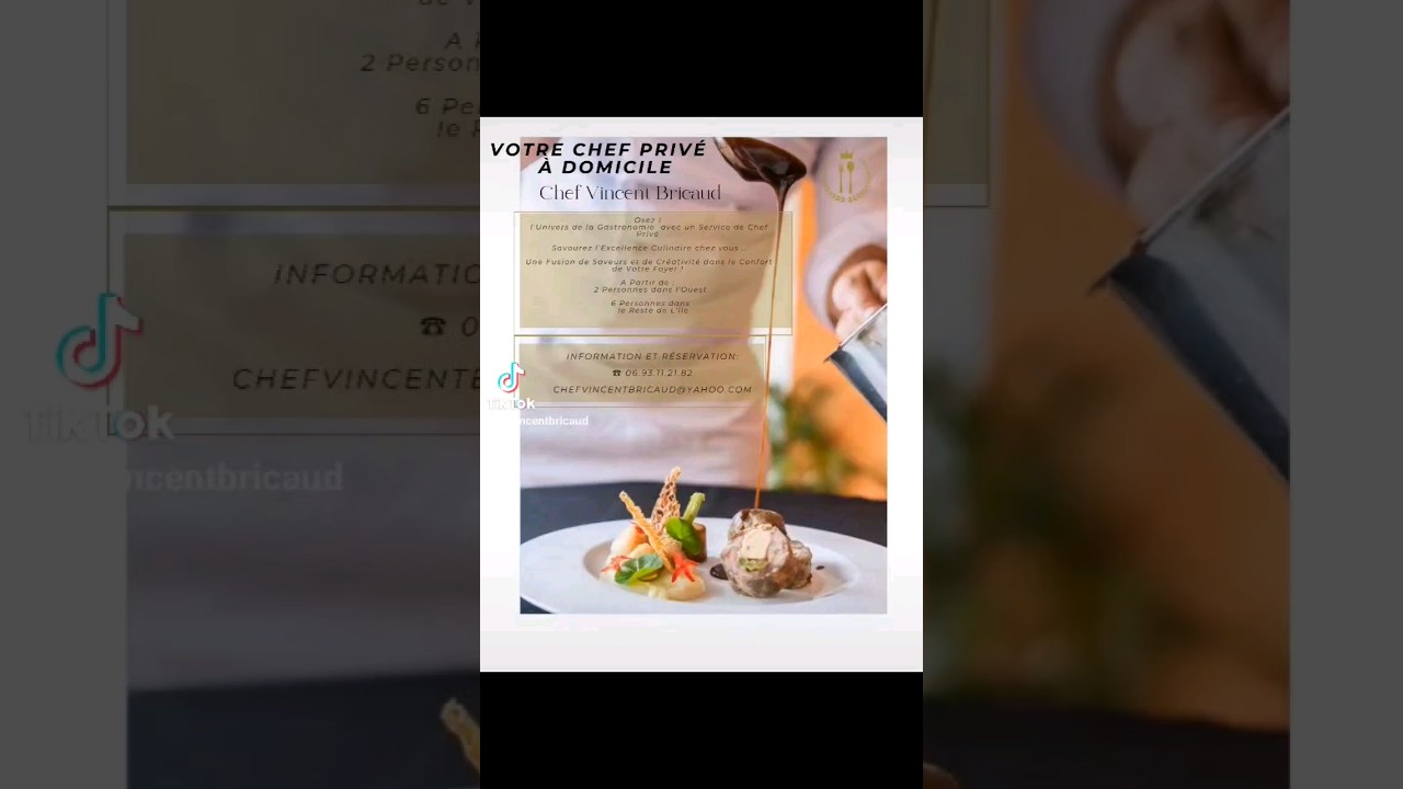 Découvrez un  service de chef privé à domicile pour une expérience gastronomique inoubliable !