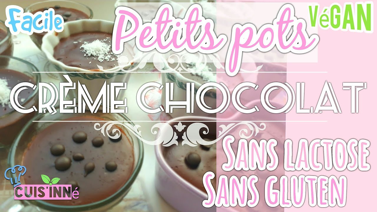 PETiTS POTS DE CRÈME CHOCOLAT 🍫 LAiT DE COCO Très Facile Rapide |VéGAN Sans lactose Sans gluten