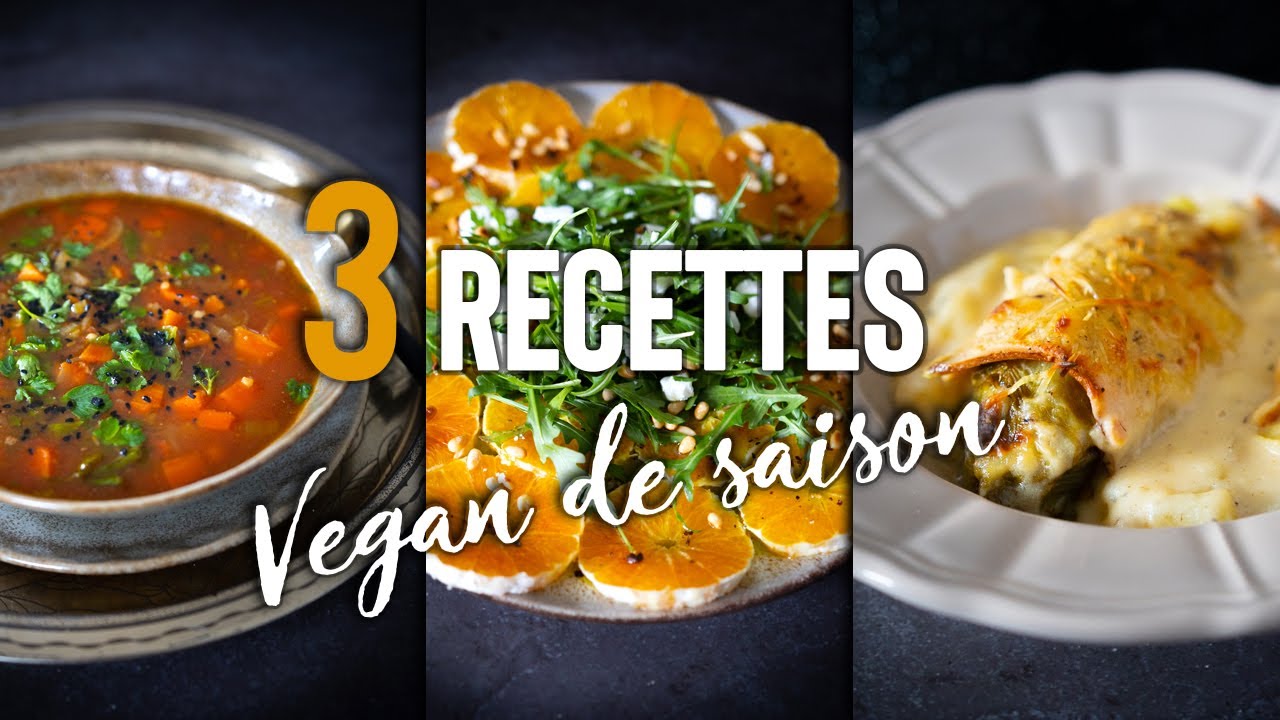 3 RECETTES VEGAN DE SAISON | HIVER