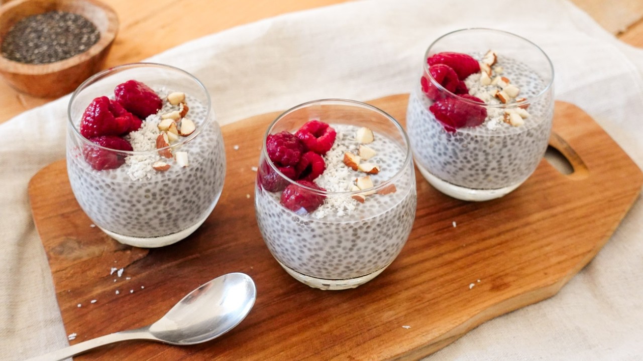 Pudding graines de chia lait de coco