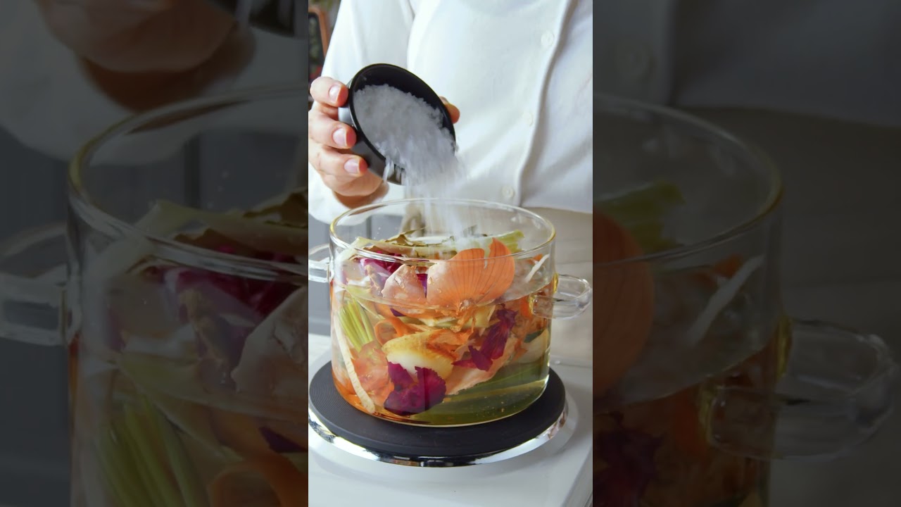 Bouillon de légumes maison 🥕 #food #astuce #bouillon #shorts