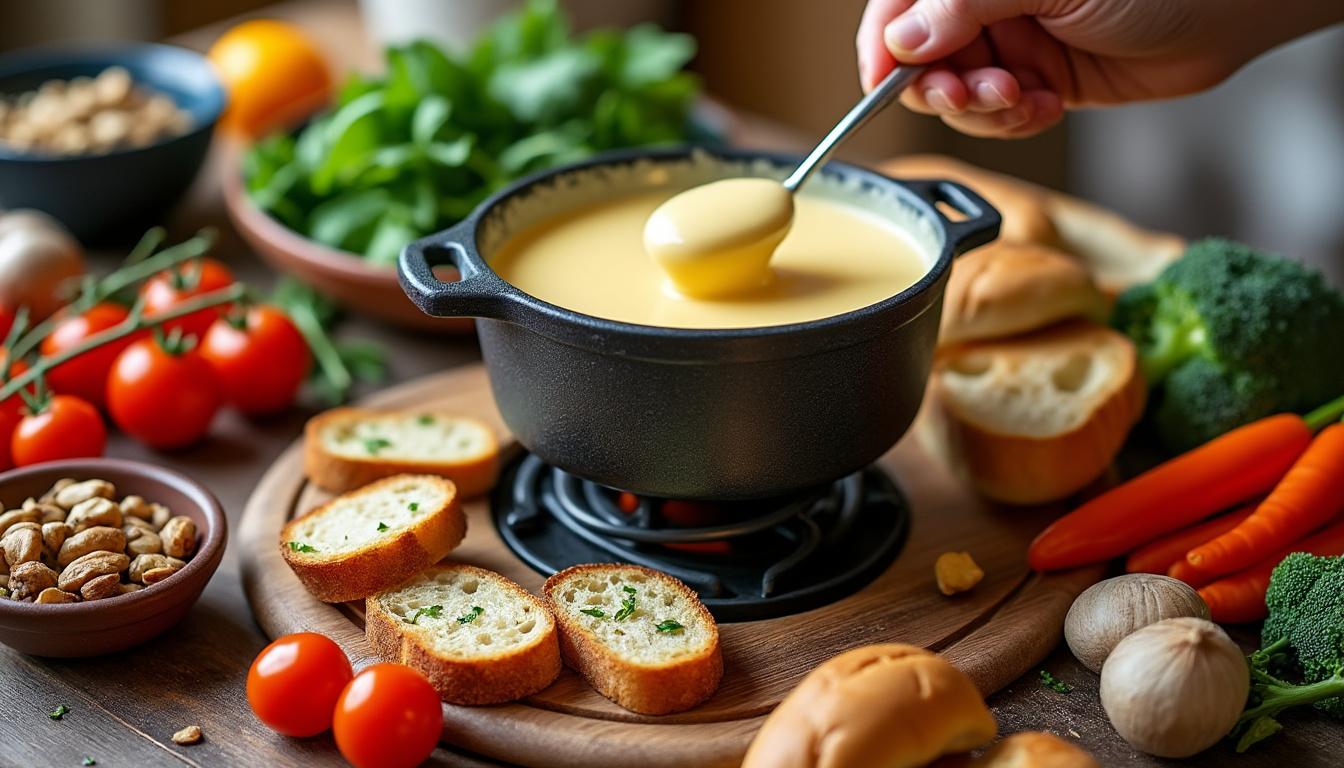 découvrez comment préparer une fondue vegan savoureuse et facile, idéale pour régaler vos invités sans complications.