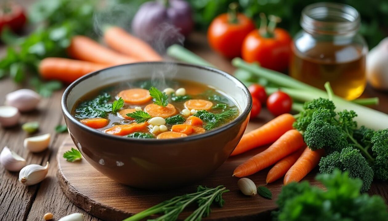 découvrez le bouillon reminéralisant vegan, recommandé par les nutritionnistes, pour renforcer vos défenses naturelles face à la grippe hivernale.