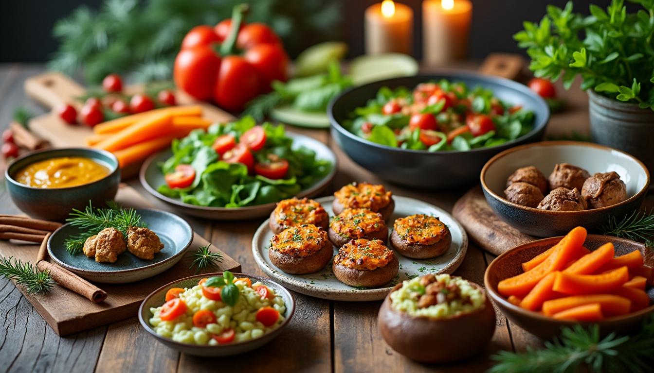 découvrez des recettes végétariennes légères et festives pour un noël gourmand et sain, alliant saveurs délicates et bien-être pour célébrer les fêtes en harmonie.