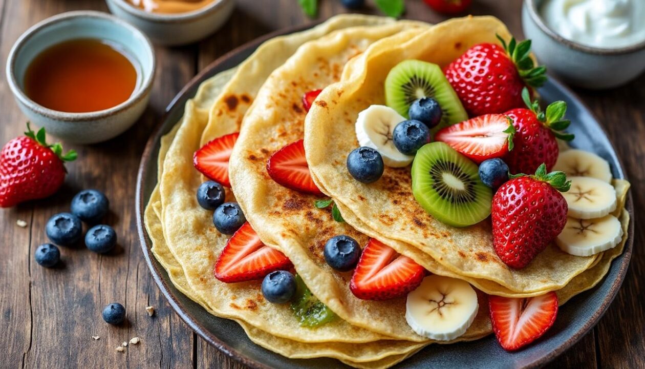 découvrez nos recettes de crêpes véganes savoureuses, faciles à préparer et adaptées à tous les goûts. régalez-vous avec des options saines et gourmandes pour toutes les occasions.