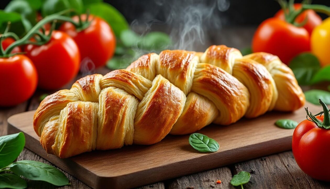 découvrez notre recette rapide de tresse feuilletée végétarienne, parfaite pour des dîners improvisés savoureux et faciles à préparer.