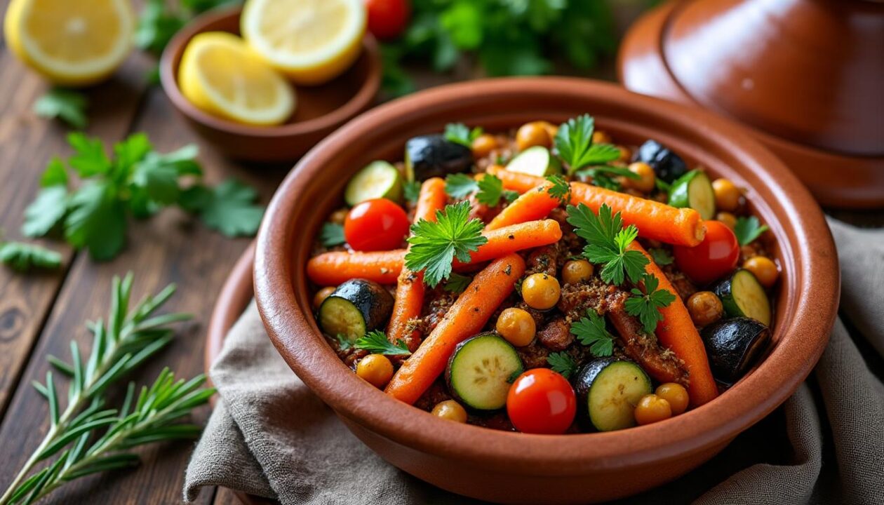 découvrez le tajine vegan, un délice végétal qui vous invite à explorer des saveurs authentiques et savoureuses, parfait pour une cuisine saine et gourmande.