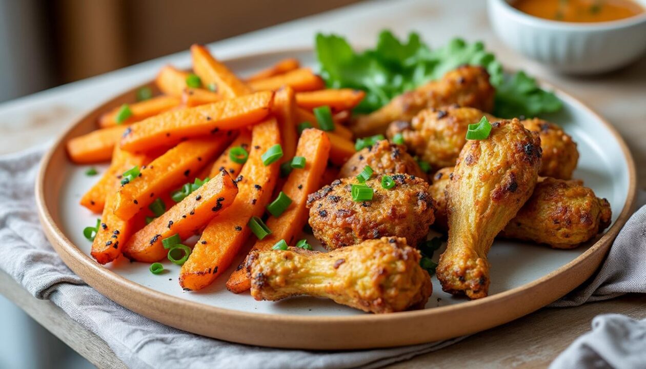 découvrez trois recettes véganes savoureuses pour cuisiner facilement et sainement avec votre friteuse sans huile, et profitez de plats délicieux et légers au quotidien.